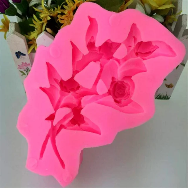 Fantastico Mazzo di Rose di 17 x 10 x 3.5 cm. Stampo in silicone
