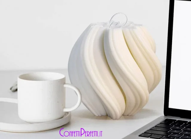 Vaso Artistico a Spirale di 7.3 cm. Stampo in silicone anche per Candele
