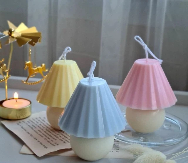 Lampada da tavolo di 7 cm. Stampo in silicone anche per Candele