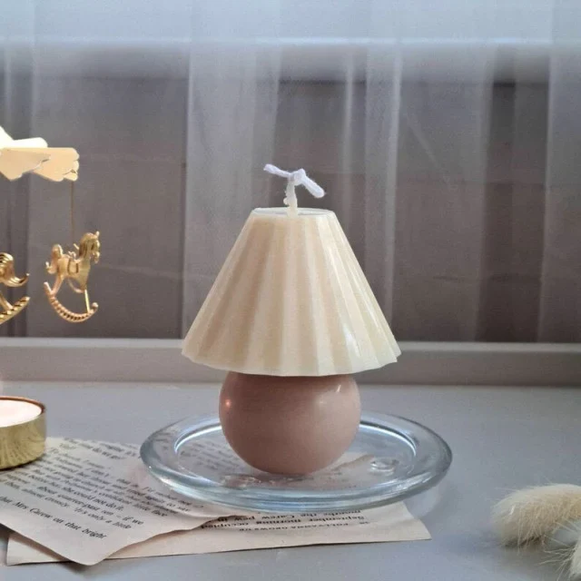 Lampada da tavolo di 7 cm. Stampo in silicone anche per Candele