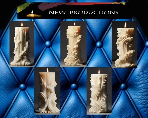 Nuova produzione!! Elegante stampo in silicone Candela di 11.2 cm. Lux 195
