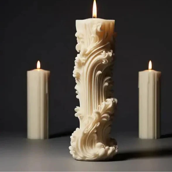 Nuova produzione!! Elegante stampo in silicone Candela di 11.2 cm. Lux 197