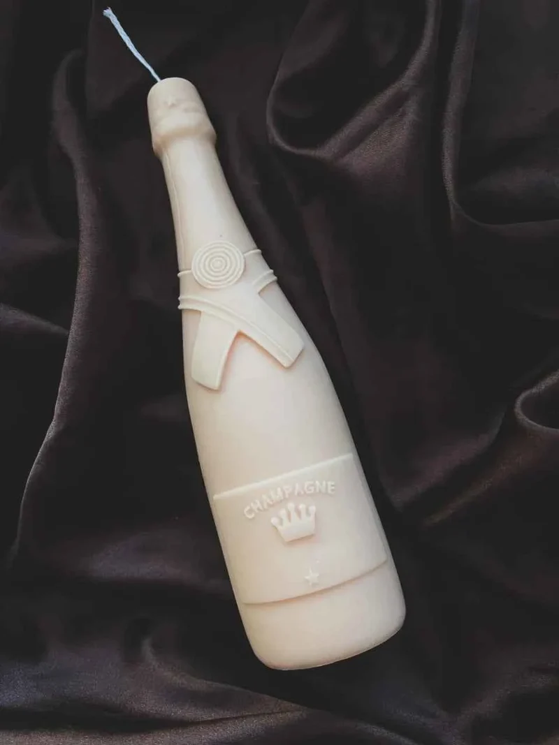Bottiglia Champagne di 19.5 cm. Stampo in silicone anche per Candele