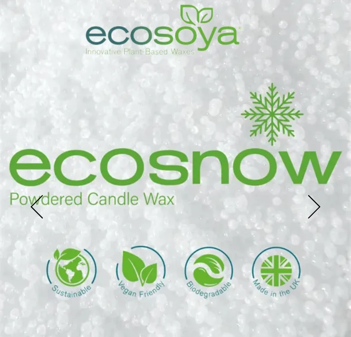 Cera Eco Snow senza fusione per Candele in Contenitore