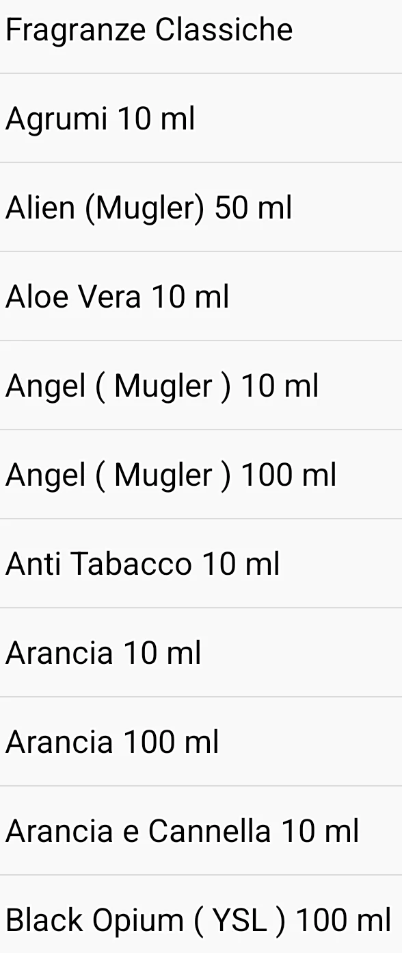 Fragranze per Candele 10 - 20 - 50 - 100 ml