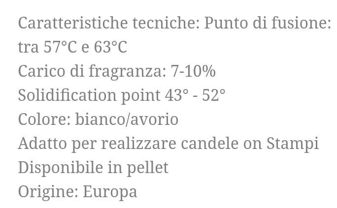 Stampi. Cera Soia Pillar EUROPA per Candele