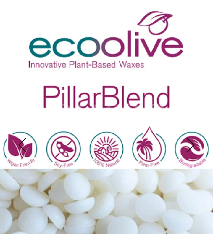 STAMPI. Cera Eco Olive PILLAR Blend con oliva per Candele