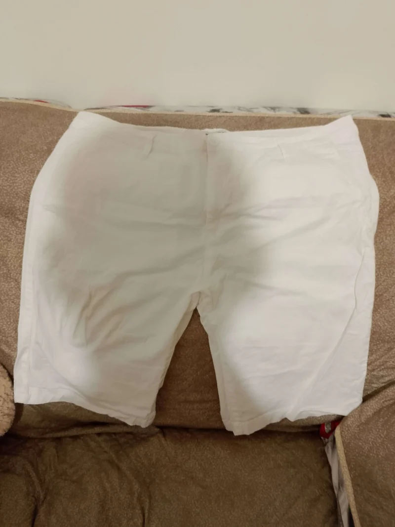 Pantaloncino ANDREA FALCO.ESTATE.Bianco.casual unisex.Taglia 54/L