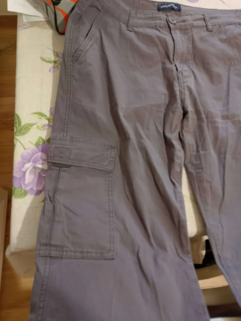 Pantalone Uomo. GRIGIO. ESTATE. Pantalone Elegante casual. Tasca America. Taglia 52/L