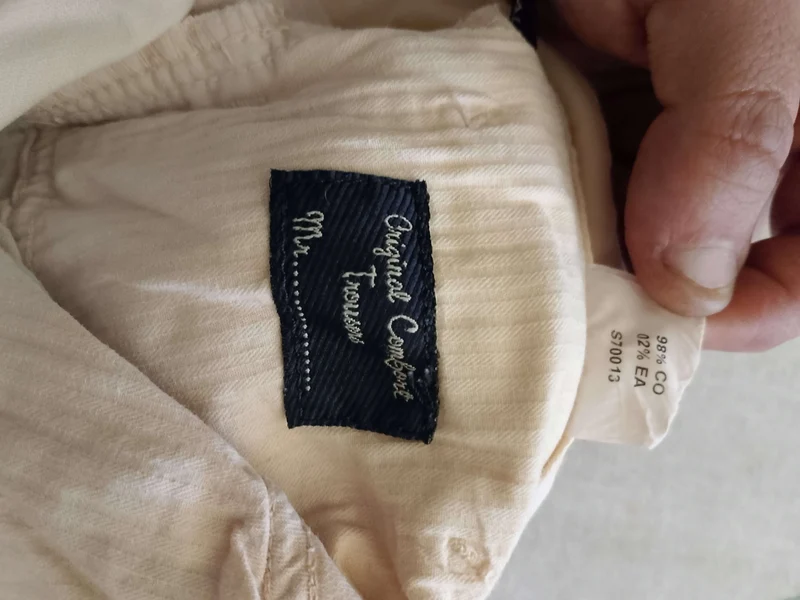 Pantaloni cotone Siviglia. beige Originali. NUOVI. Tg 52/54