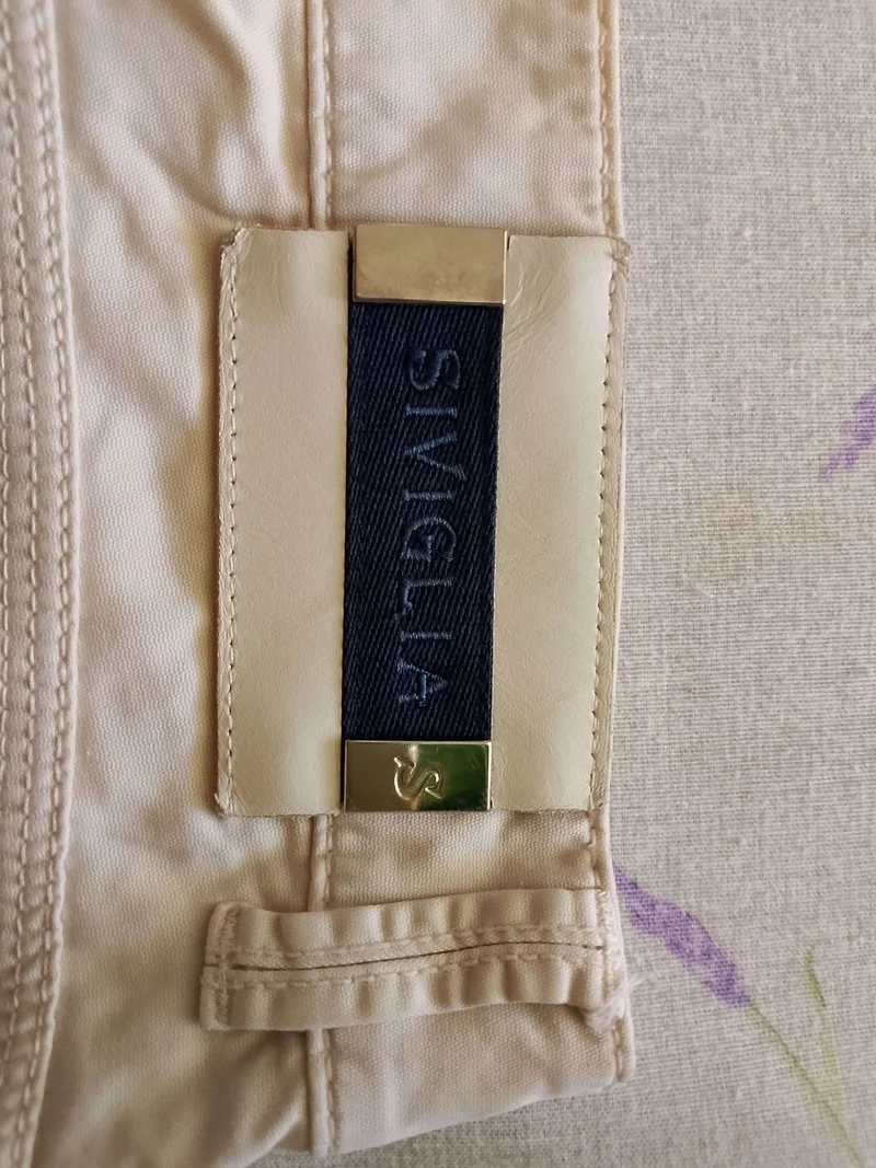 Pantaloni cotone Siviglia. beige Originali. NUOVI. Tg 52/54
