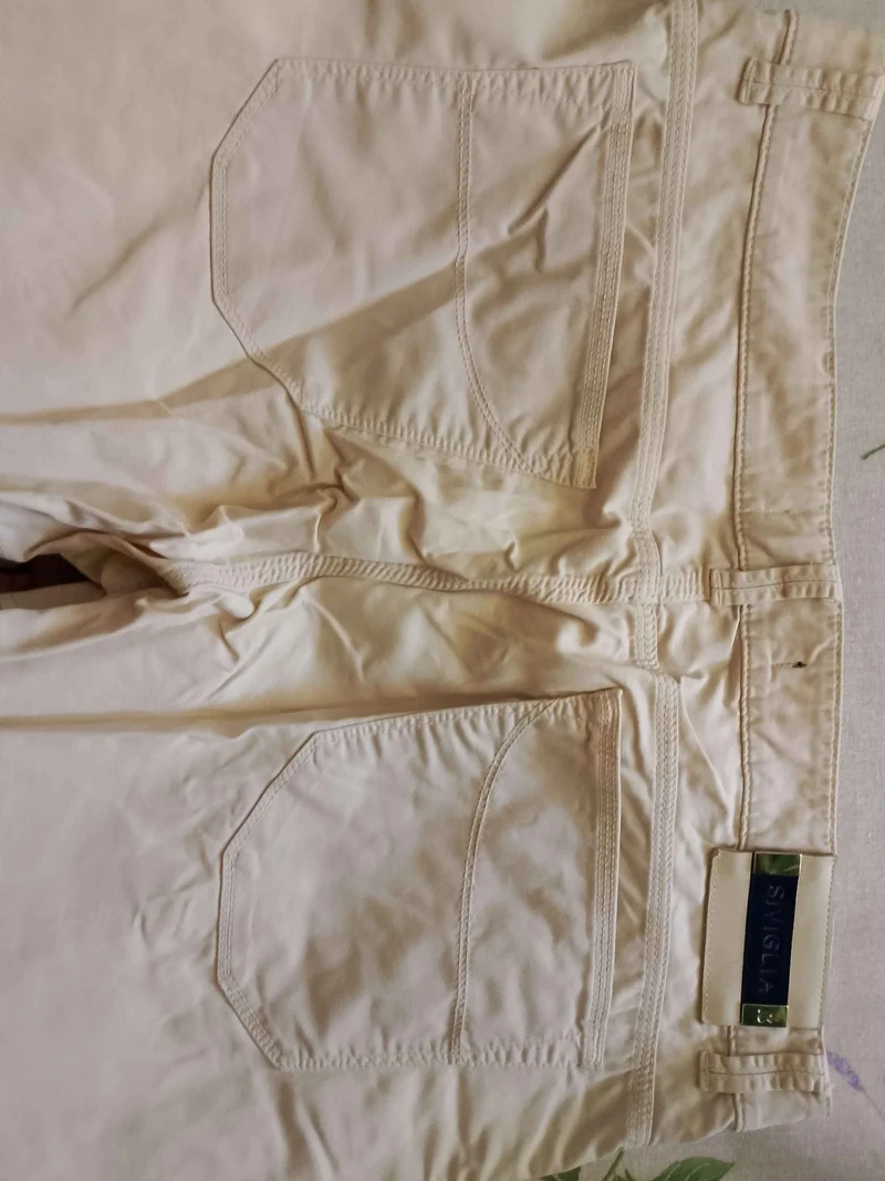 Pantaloni cotone Siviglia. beige Originali. NUOVI. Tg 52/54