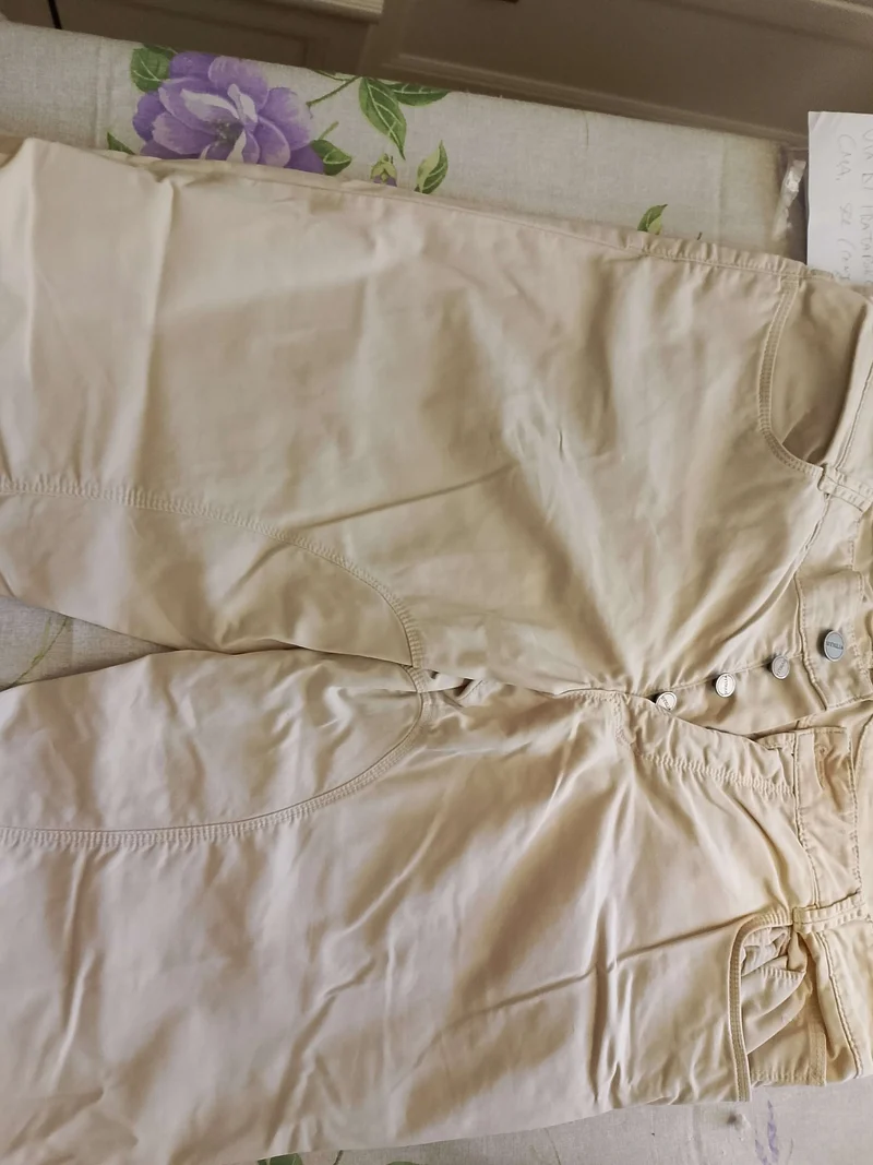 Pantaloni cotone Siviglia. beige Originali. NUOVI. Tg 52/54