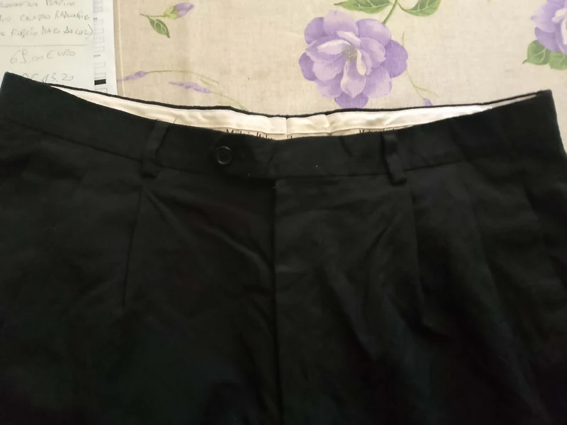 Pantaloni Uomo. Neri Eleganti.Tg 54.pura lana vergine.Gianni Verdelli by Marzotto.