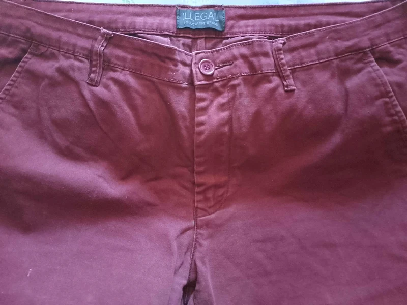 Jeans Uomo Elasticizzato BORDEAUX Pantaloni Eleganti. Tasca America.Taglia 52/L
