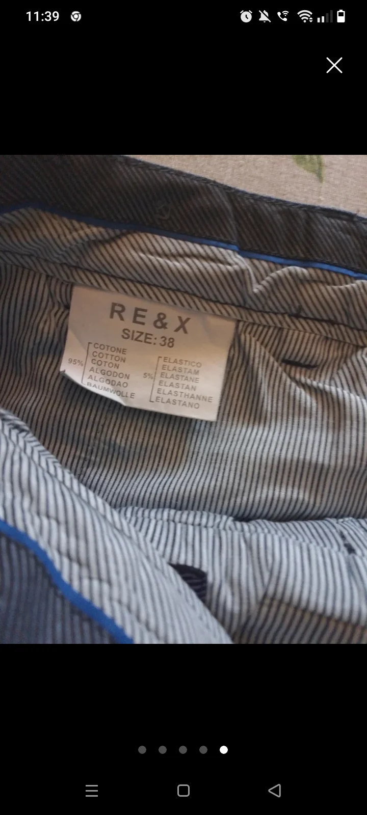 JEANS CASUAL REeX. Blu scuro.Misura 52/L. Unisex.