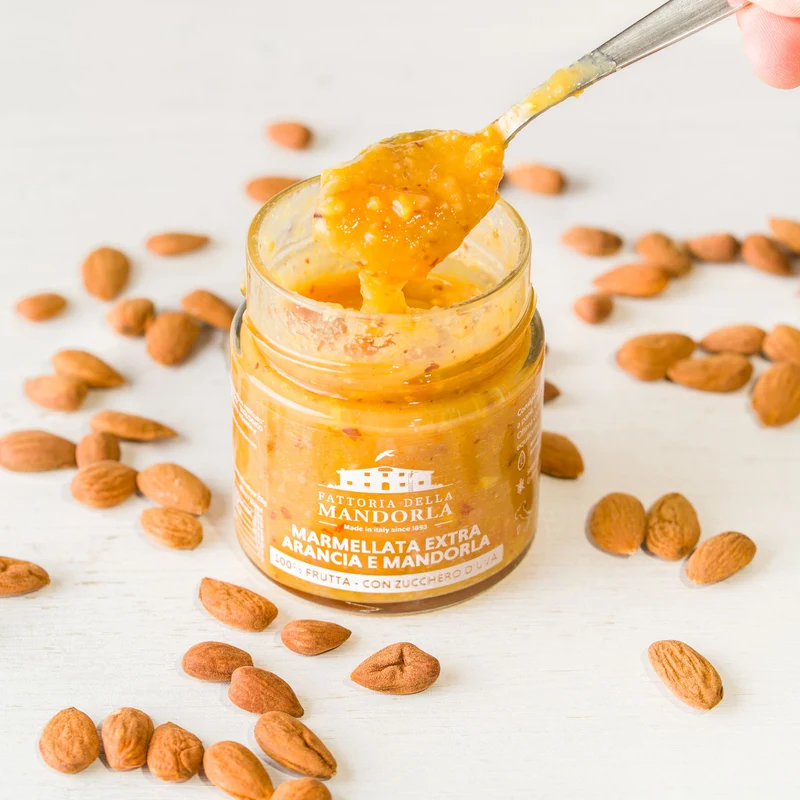 MARMELLATA EXTRA ARANCIA E MANDORLA 240g