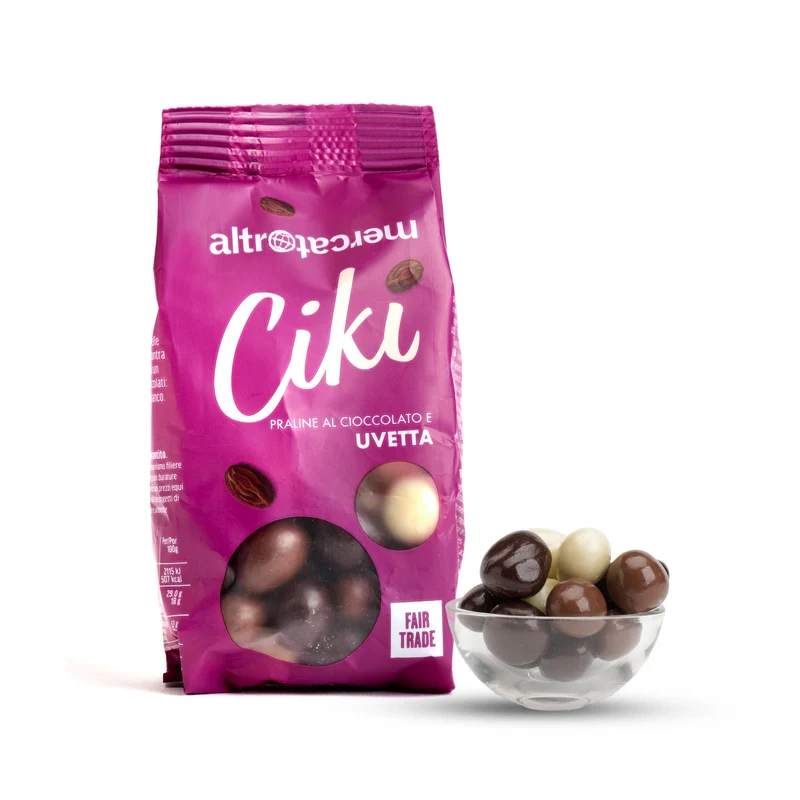 Praline di Uvetta Ricoperti al Cioccolato