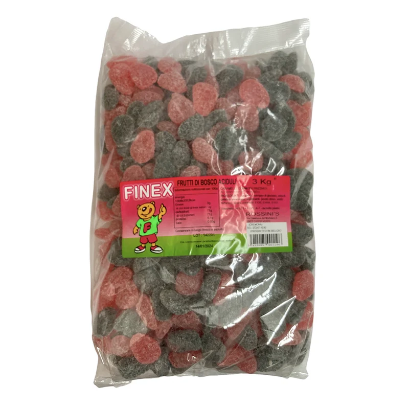 Caramelle Frutti di Bosco Aciduli Finex 3Kg