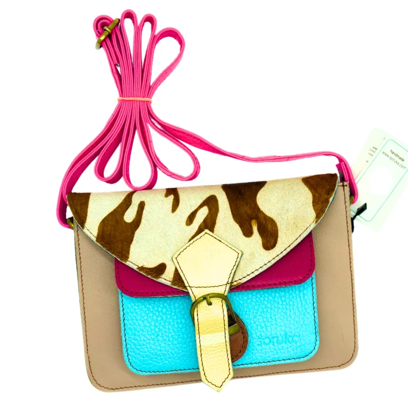 Borsa Leyna Animalier Rosa