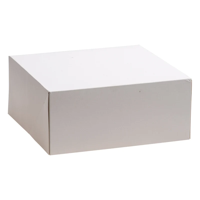 CAJA TARTA BLANCA CARTON 32X32X13 CM