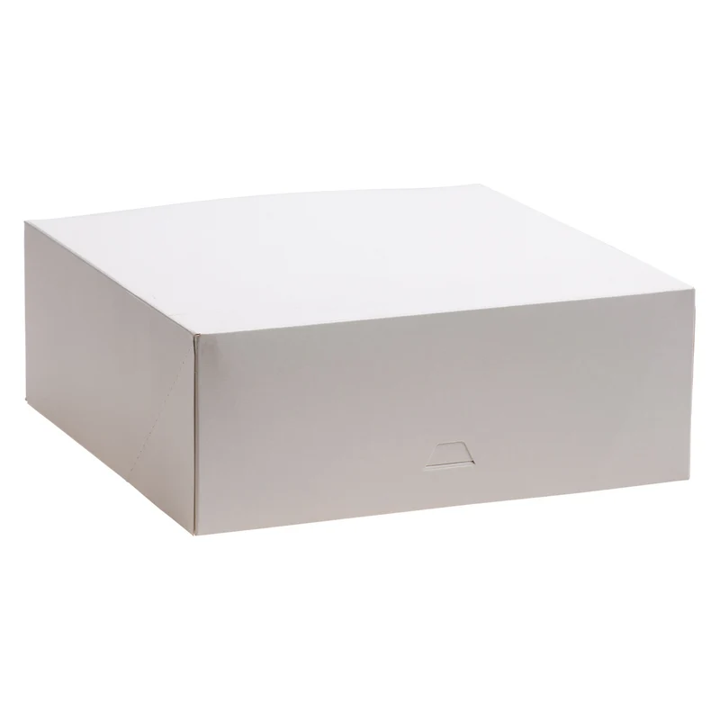 CAJA TARTA BLANCA CARTON 32X32X10 CM