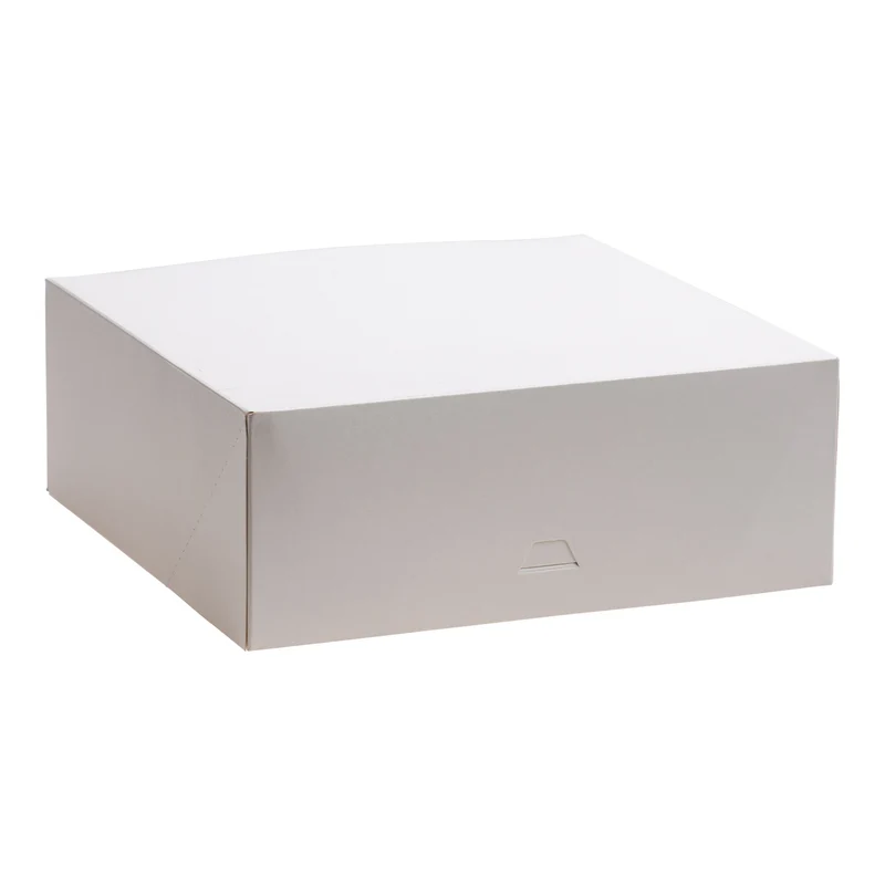 CAJA TARTA BLANCA CARTON 28X28X10CM