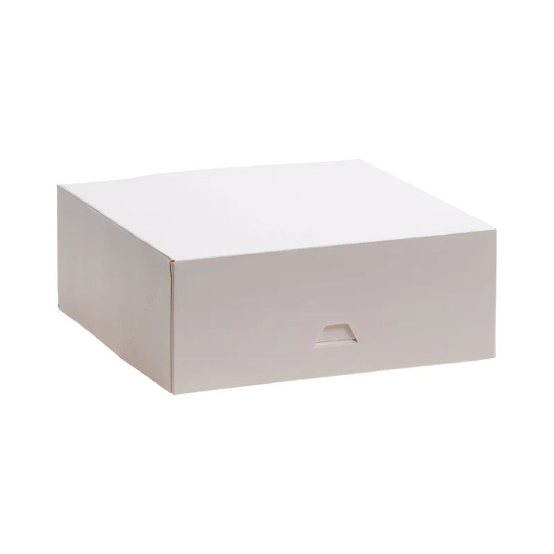 CAJA TARTA BLANCA CARTON 24X24X10 CM