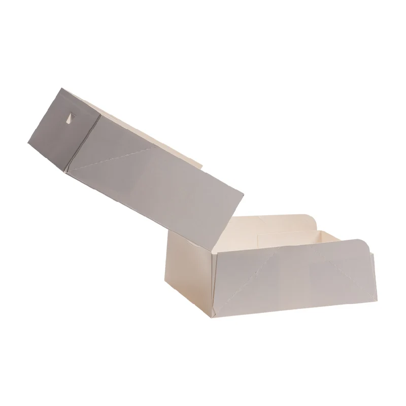 CAJA TARTA BLANCA CARTON 26X26X8CM