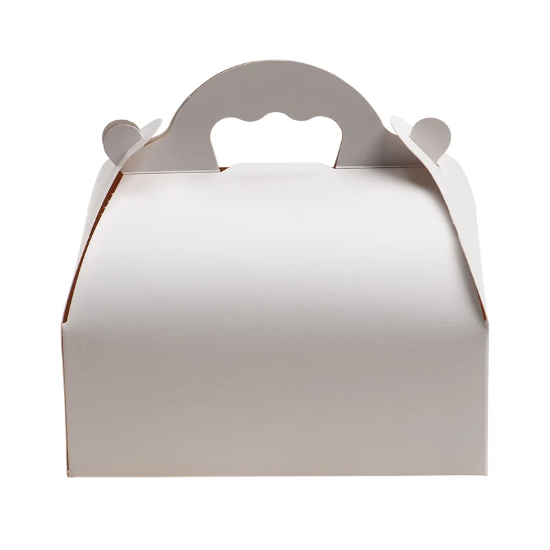 CAJA TARTA BLANCA CARTON CON ASA 17X15,5X7cm