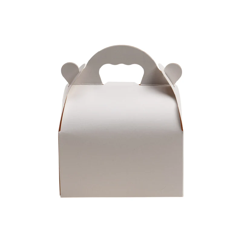 CAJA TARTA BLANCA CARTON CON ASA 10,5X10,5X7cm
