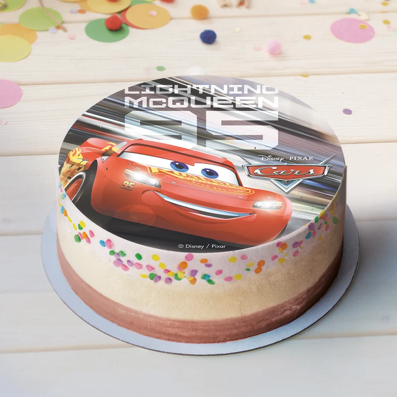 DISCO OBLEA PARA TARTAS CARS 3 20CM