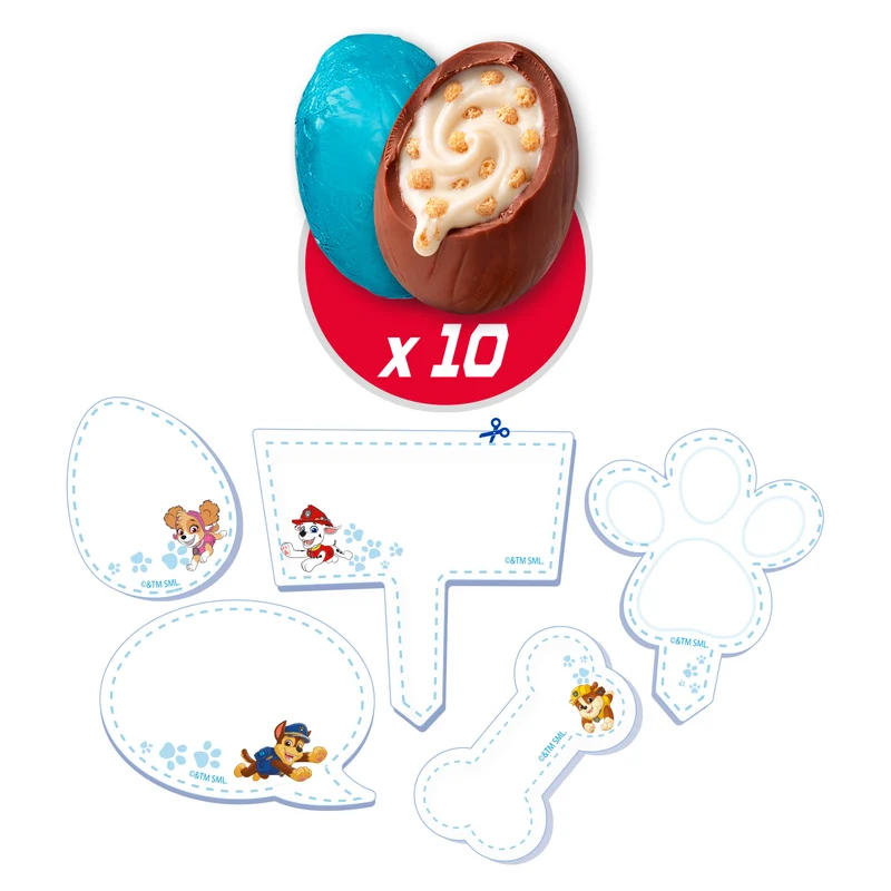 CAJA BUSQUEDA DE HUEVOS CHOCOLATE PAW PATROL 100GR