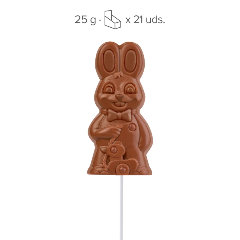 PIRULETA CONEJO CHOCOLATE CON LECHE 20GR