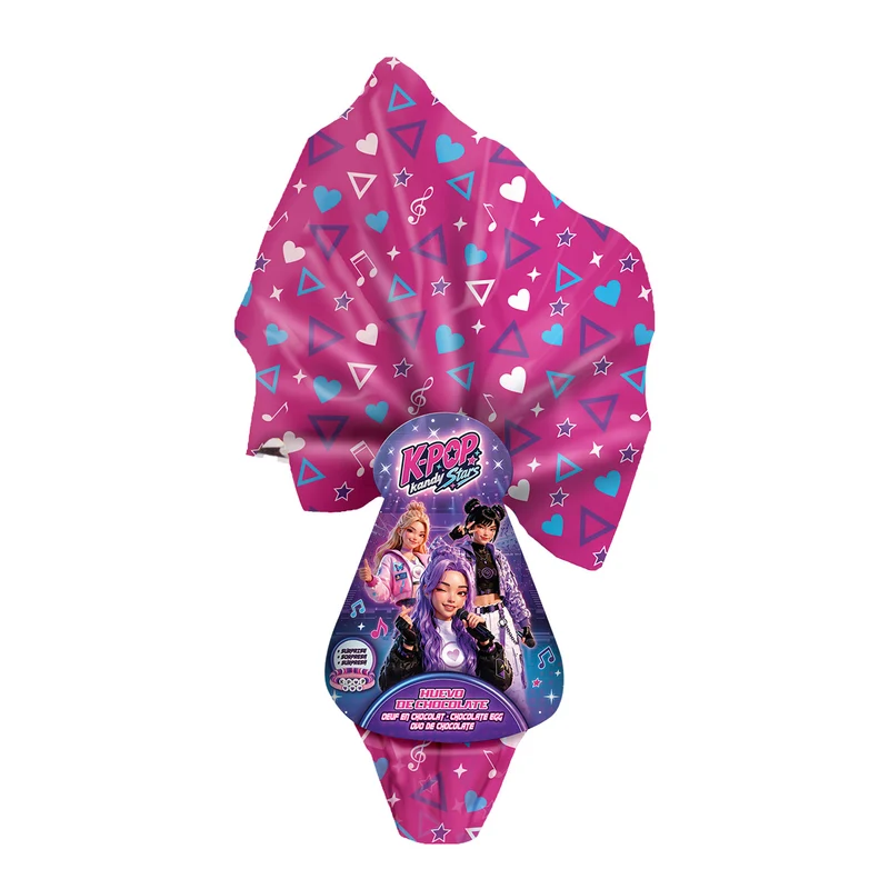 HUEVO CHOCOLATE PASCUA CON SORPRESAS KPOP 120GR