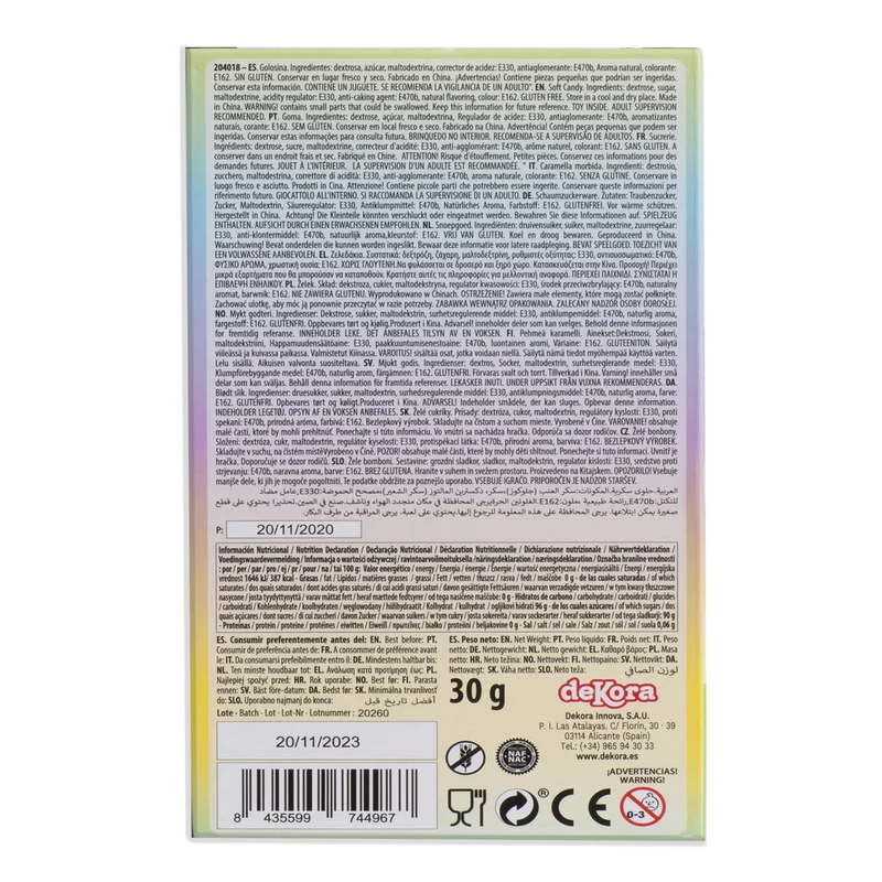 HUCHA UNICORNIO CON CARAMELOS 30G