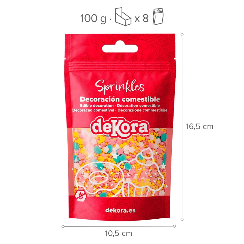 SPRINKLE MIX POLLITO FLOR Y HUEVO SWEET EASTER 100GR