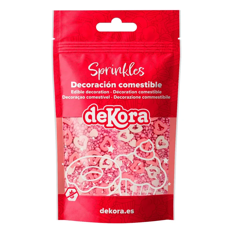 SPRINKLE MIX CORAZONES HUECOS Y CRUNCHIES SWEET LOVE 100GR