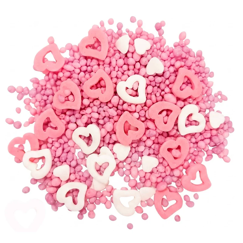 SPRINKLE MIX CORAZONES HUECOS Y CRUNCHIES SWEET LOVE 100GR