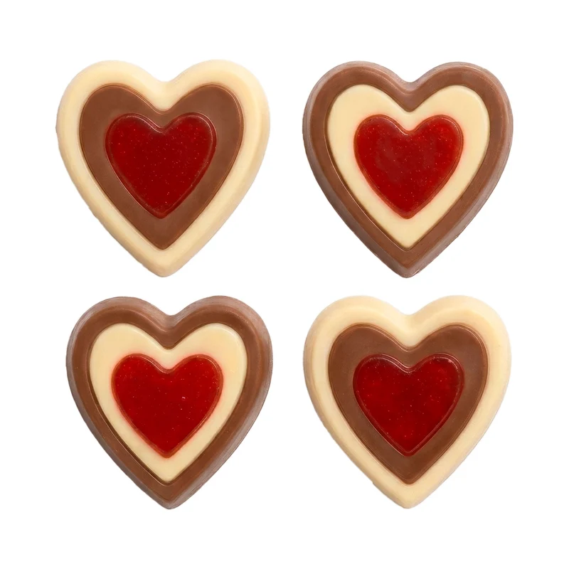 CAJA 4 CORAZONES CHOCOLATE 60GR