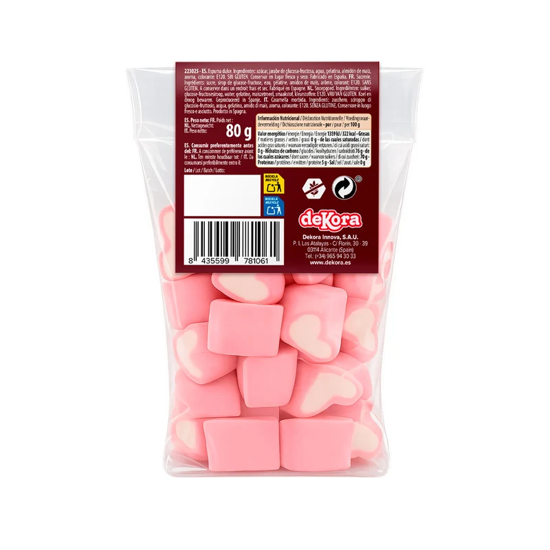 BOLSA CORAZONES NUBE 80GR