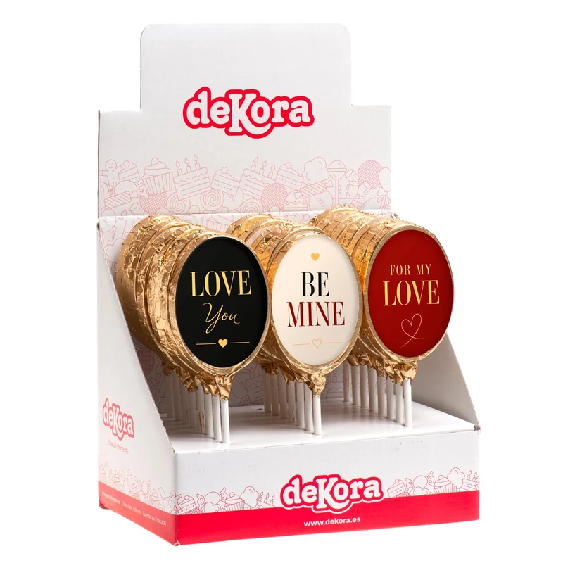 PIRULETA CHOCOLATE MENSAJE SAN VALENTIN 30GR