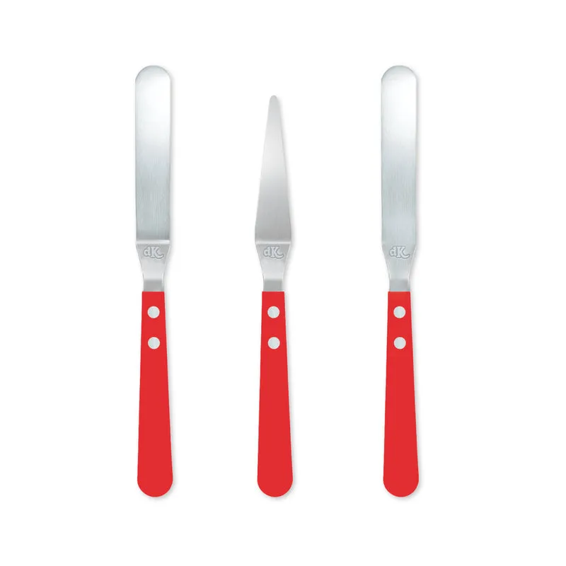 PACK 3 ESPÁTULAS ACERO INOXIDABLE HOME BAKING