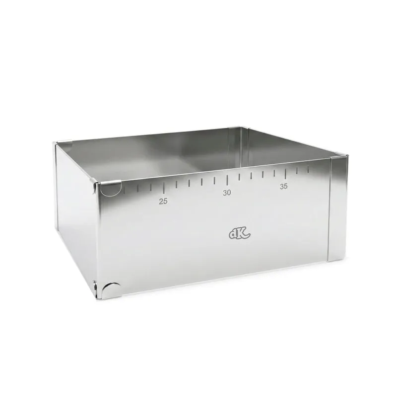MOLDE CUADRADO EXTENSIBLE ACERO INOX Ø20-35CM H10CM HOME BAK