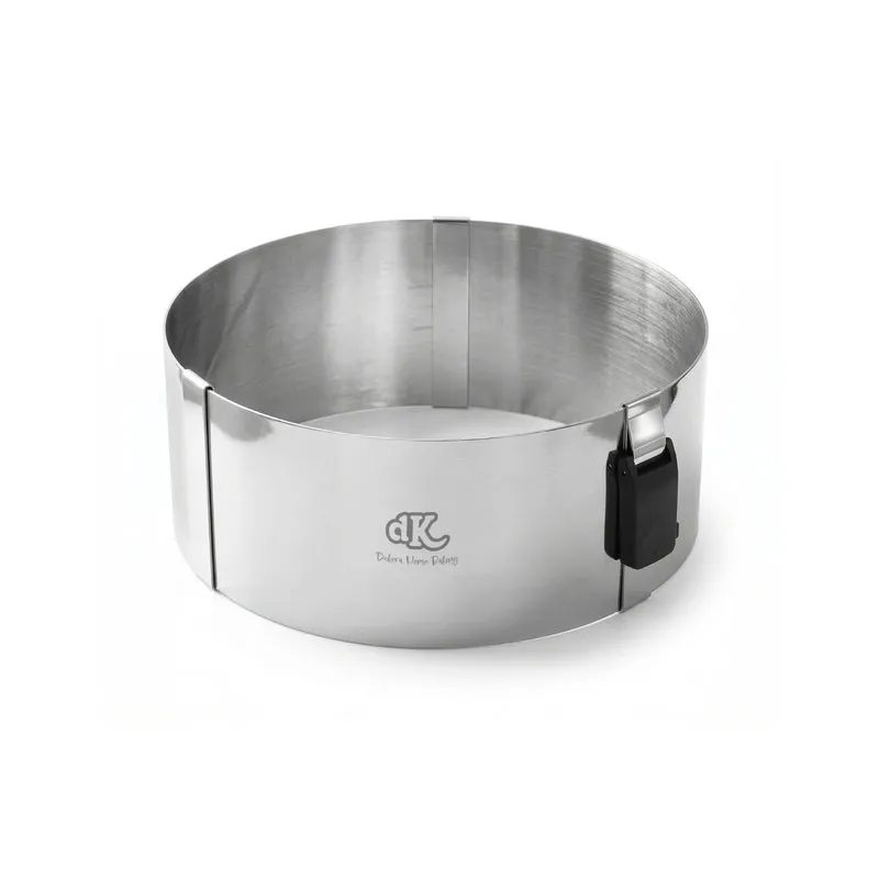 MOLDE REDONDO EXTENSIBLE ACERO INOX Ø18-30 H10CM HOME BAKING