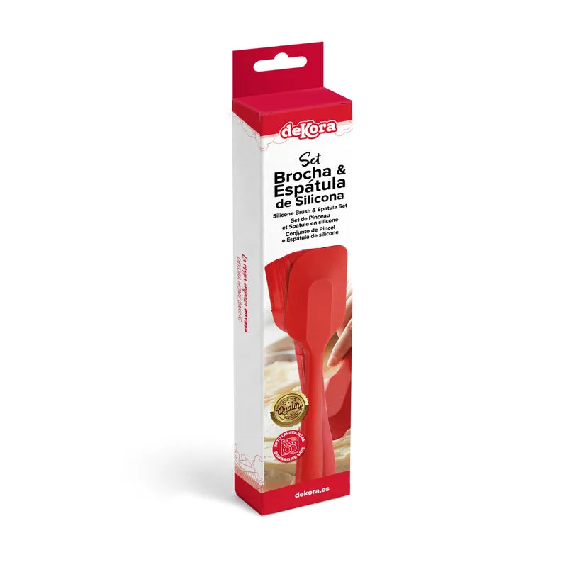 SET BROCHA Y ESPATULA DE SILICONA HOME BAKING
