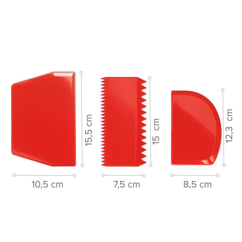 PACK 3 RASPADORES DE MASA HOME BAKING