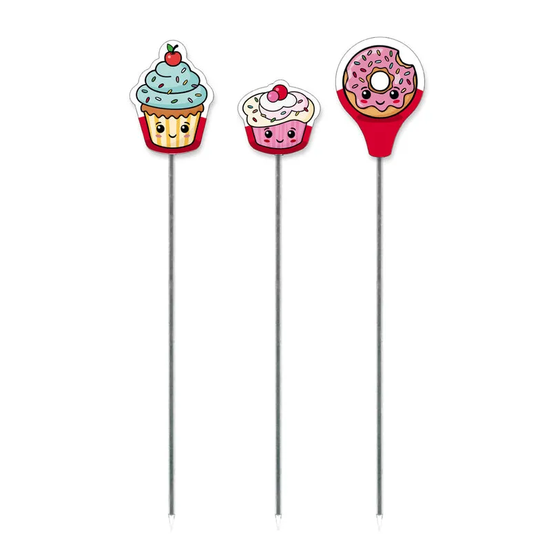 PACK 3 CAKE TESTERS ACERO INOX. HOME BAKING