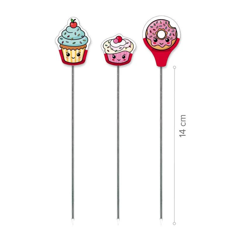 PACK 3 CAKE TESTERS ACERO INOX. HOME BAKING