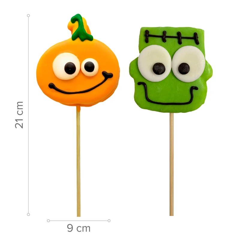 PIRULETA MALLOW CHOC HALLOWEEN SURT. CALABAZA Y FRANKI 30GR
